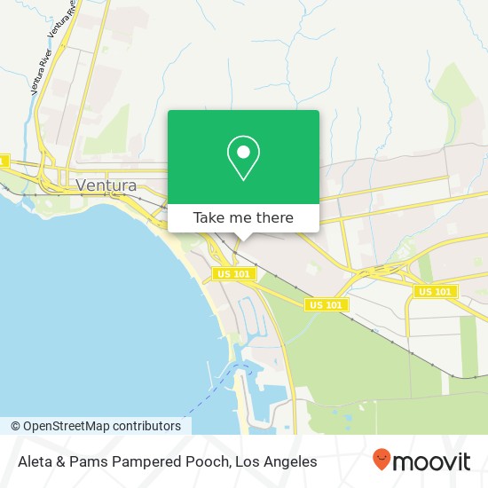 Aleta & Pams Pampered Pooch map