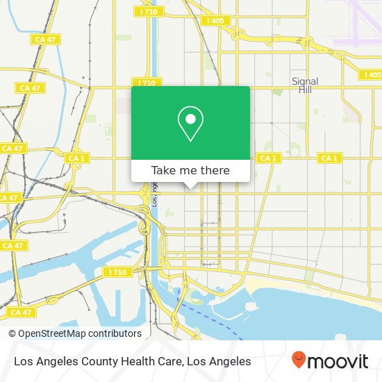 Mapa de Los Angeles County Health Care