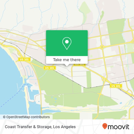 Coast Transfer & Storage map