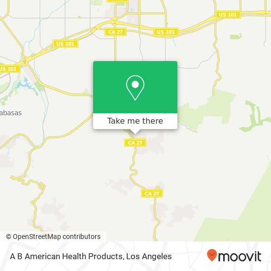 A B American Health Products map