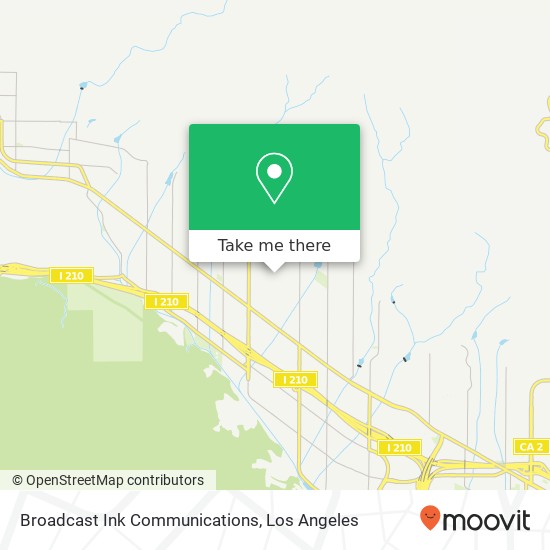 Broadcast Ink Communications map