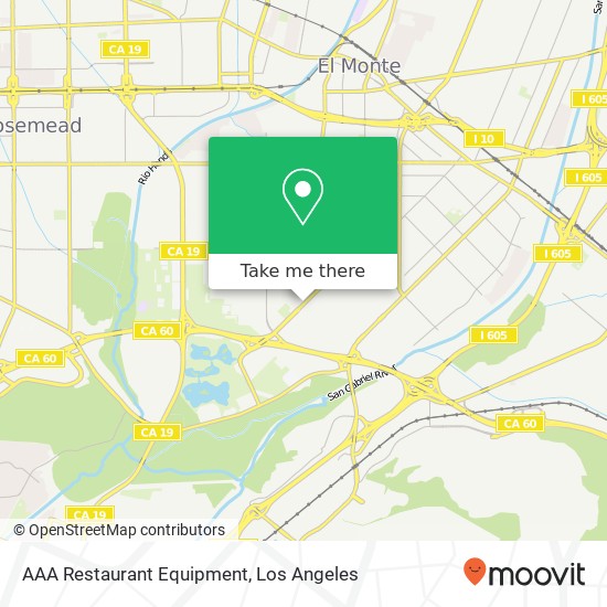 Mapa de AAA Restaurant Equipment