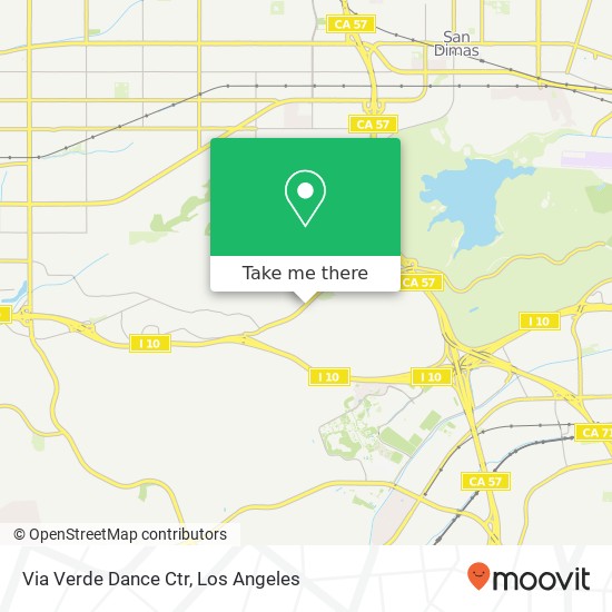 Mapa de Via Verde Dance Ctr