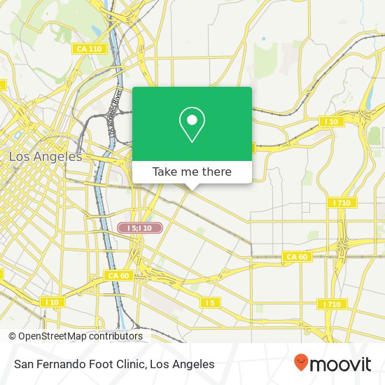 San Fernando Foot Clinic map