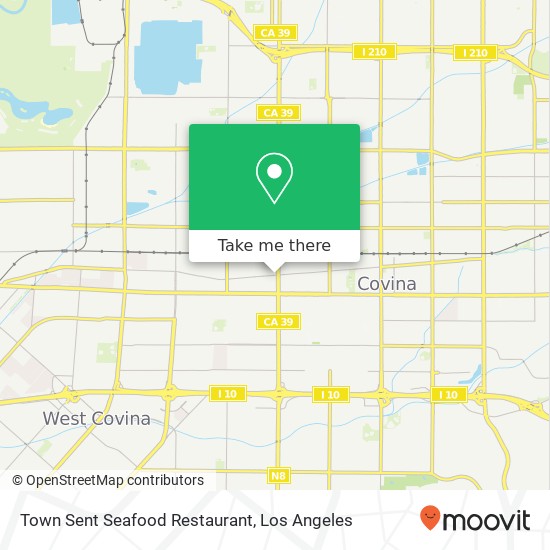 Mapa de Town Sent Seafood Restaurant