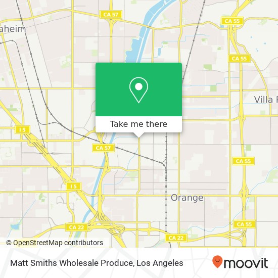 Mapa de Matt Smiths Wholesale Produce