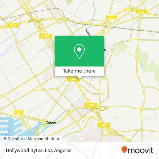 Hollywood Bytes map