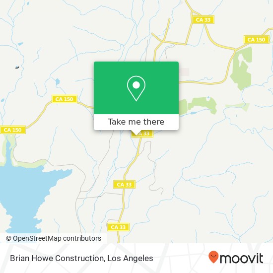 Brian Howe Construction map
