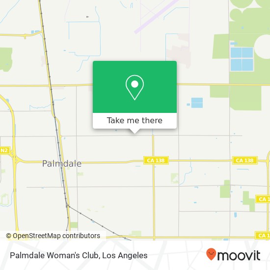 Mapa de Palmdale Woman's Club