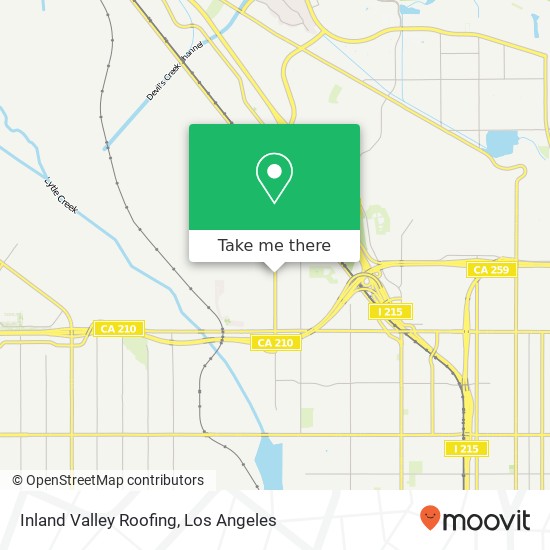 Mapa de Inland Valley Roofing