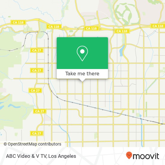 ABC Video & V TV map