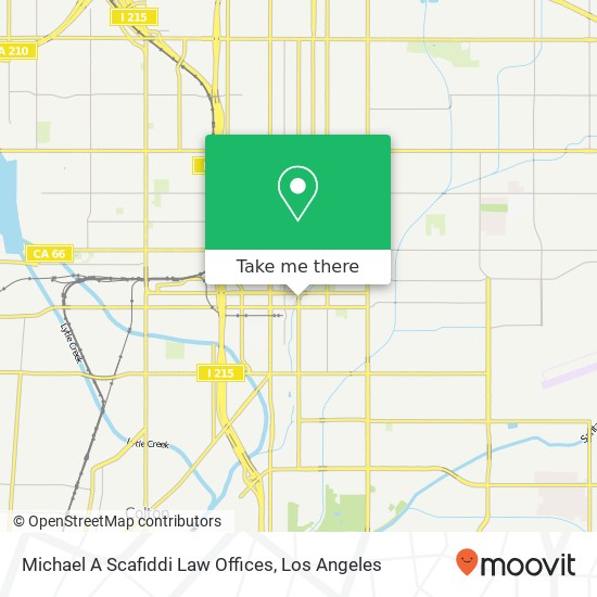 Mapa de Michael A Scafiddi Law Offices