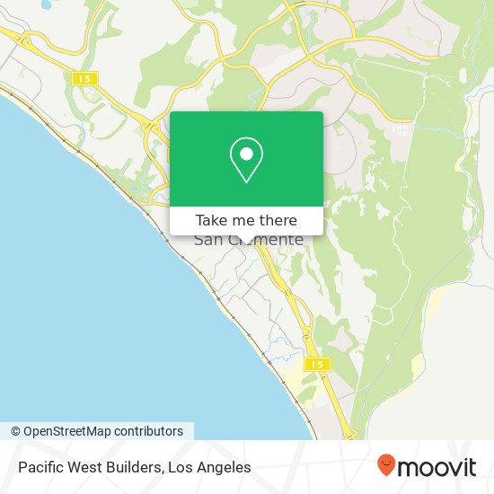 Pacific West Builders map