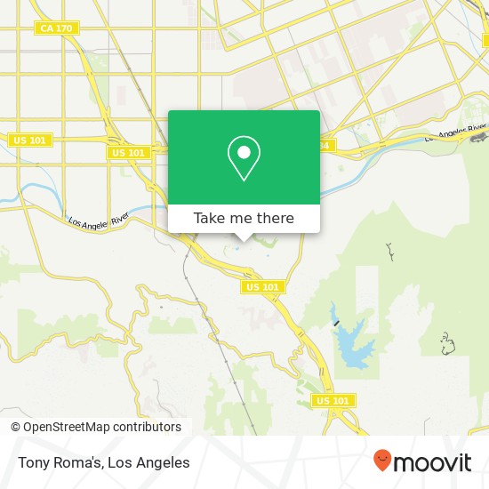 Tony Roma's map