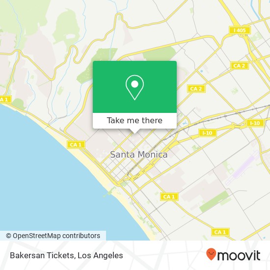 Bakersan Tickets map
