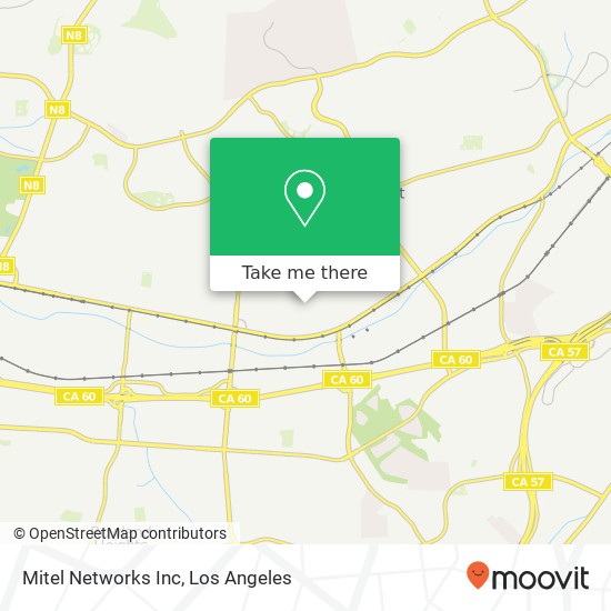 Mapa de Mitel Networks Inc