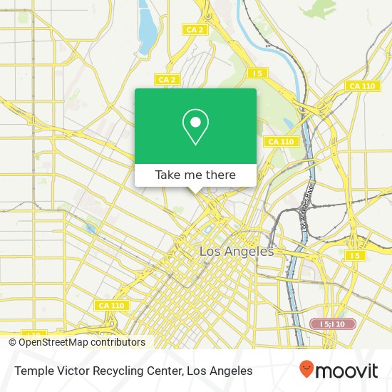 Temple Victor Recycling Center map