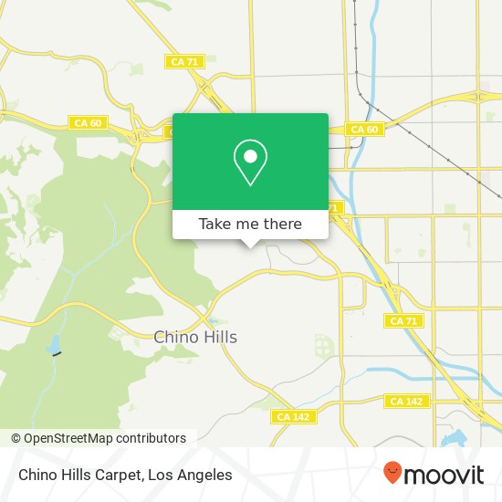 Chino Hills Carpet map