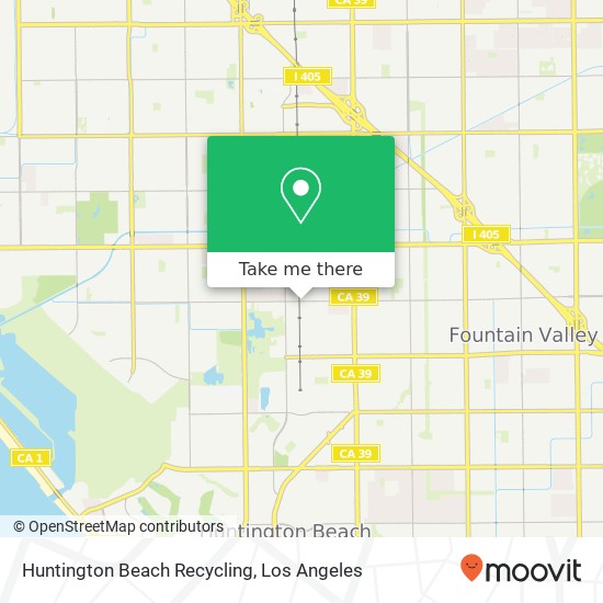 Huntington Beach Recycling map