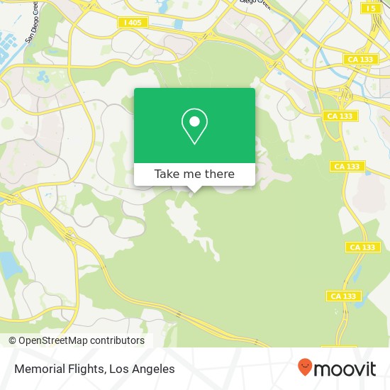 Memorial Flights map