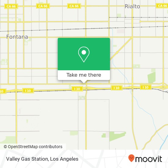 Valley Gas Station map