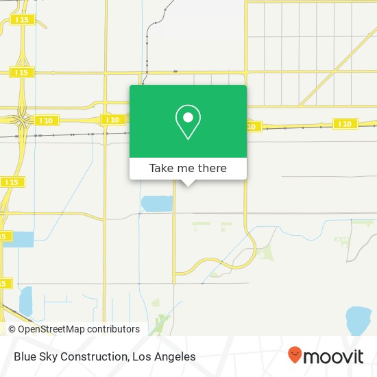 Blue Sky Construction map