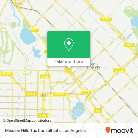 Mission Hills Tax Consultants map