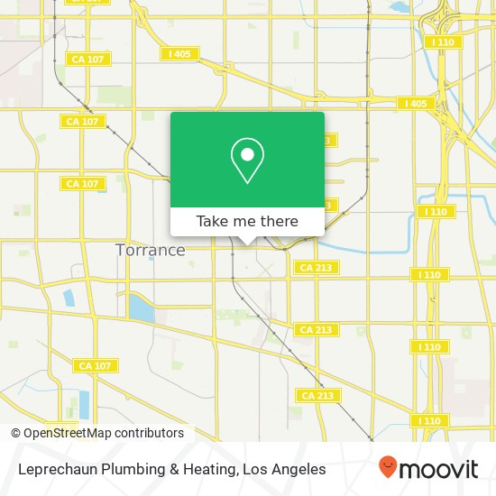 Mapa de Leprechaun Plumbing & Heating