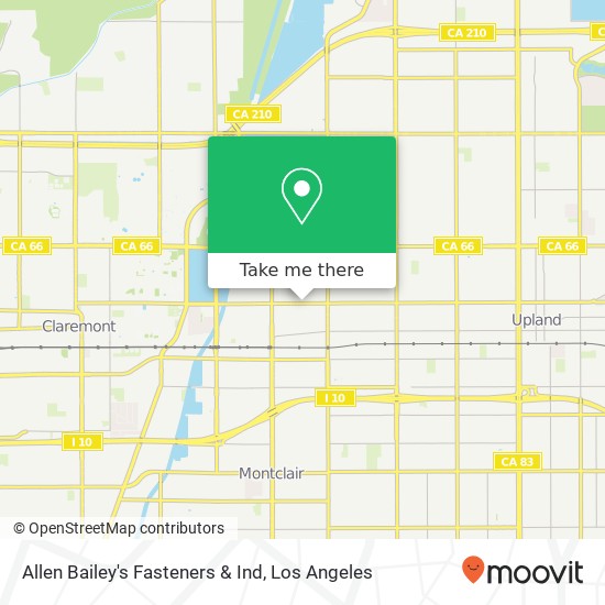 Allen Bailey's Fasteners & Ind map
