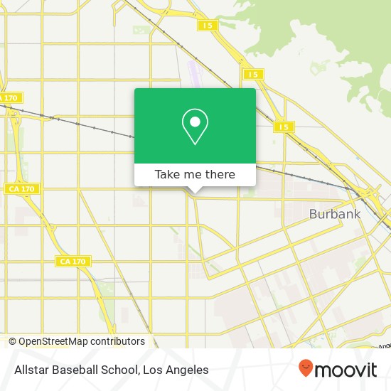 Allstar Baseball School map