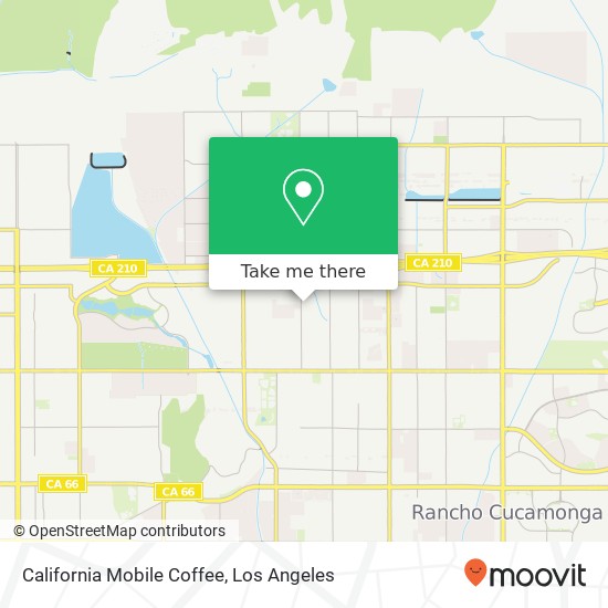 California Mobile Coffee map