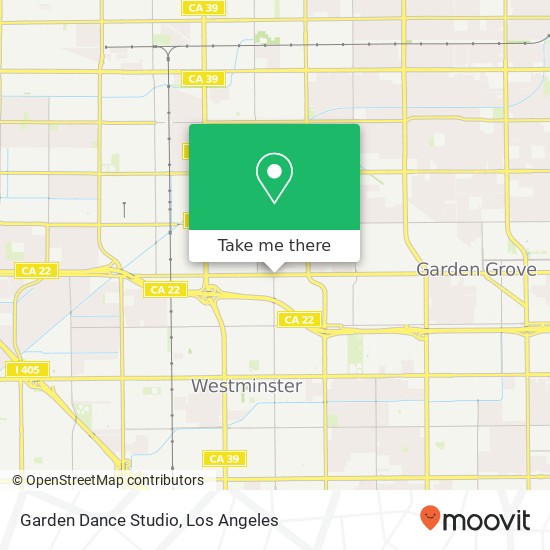 Mapa de Garden Dance Studio