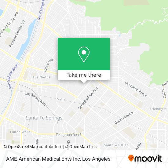 AME-American Medical Ents Inc map