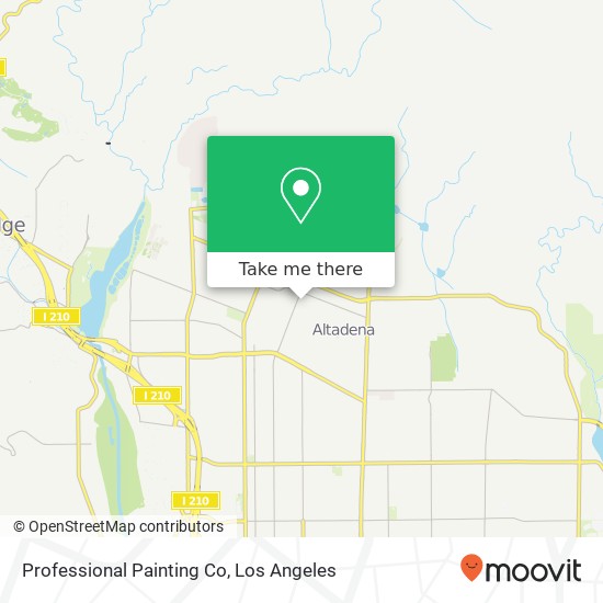 Mapa de Professional Painting Co