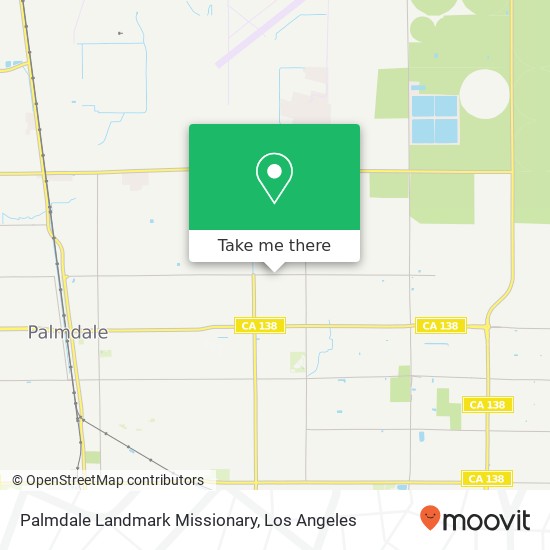 Mapa de Palmdale Landmark Missionary