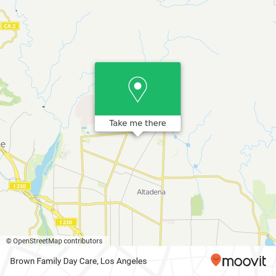 Brown Family Day Care map