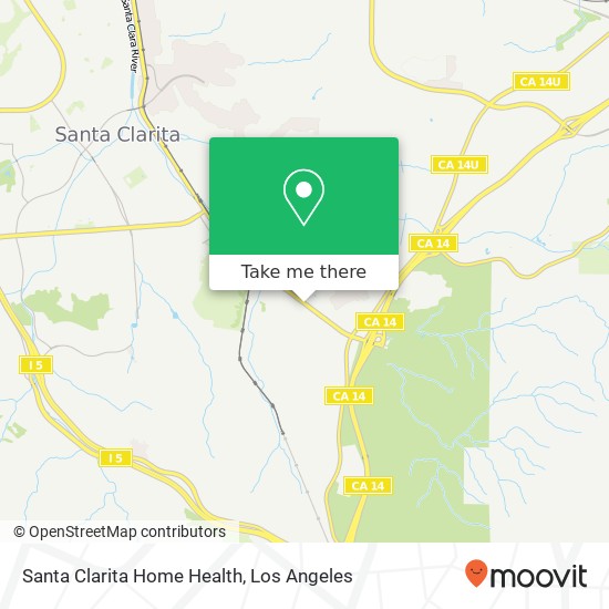 Mapa de Santa Clarita Home Health