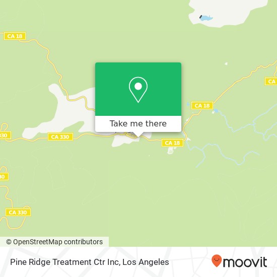 Pine Ridge Treatment Ctr Inc map