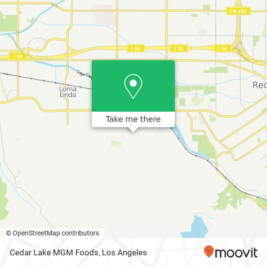 Mapa de Cedar Lake MGM Foods