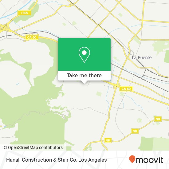 Hanall Construction & Stair Co map