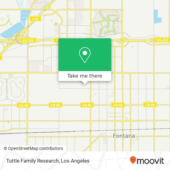 Mapa de Tuttle Family Research