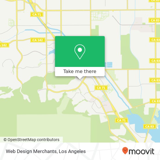 Mapa de Web Design Merchants