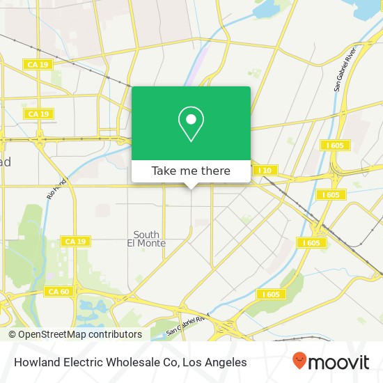 Howland Electric Wholesale Co map