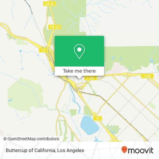 Buttercup of California map
