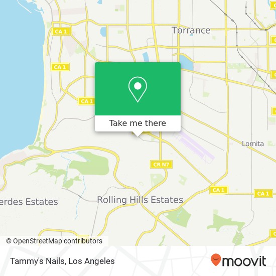 Tammy's Nails map