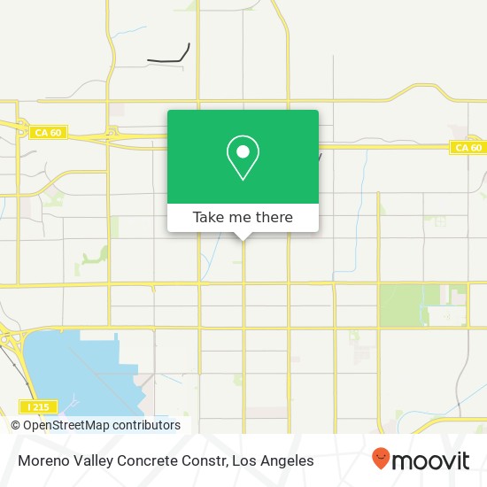 Moreno Valley Concrete Constr map