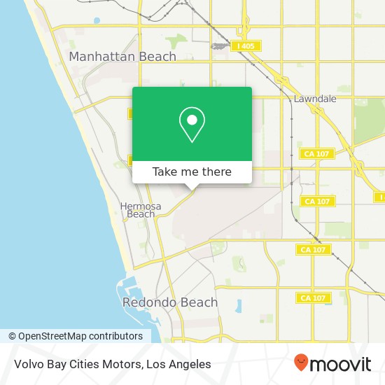 Volvo Bay Cities Motors map
