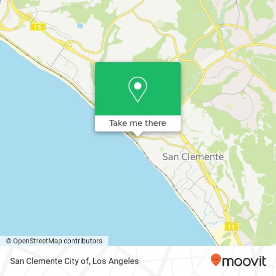 Mapa de San Clemente City of