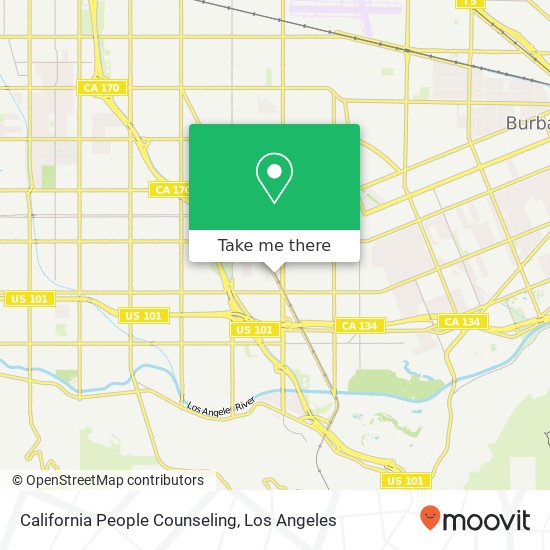 Mapa de California People Counseling