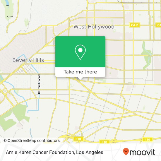 Amie Karen Cancer Foundation map